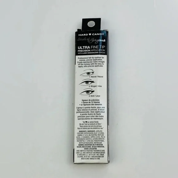 New Hard Candy Felt Tip Eyeliner “Little Black Dress” 12 Hour Smudge Proof - Picture 6 of 16
